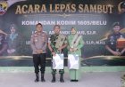 Wujud-Sinergitas-TNI-Polri,-Kapolres-Belu-Hadiri-Acara-Lepas-Sambut-Dandim-1605-Belu