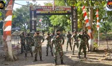 Satgas-Pamtas-RI-RDTL-Yon-R-142/KJ:--Selamat-Hari-Bhayangkara-ke-74,-Jayalah-Selalu-Polri