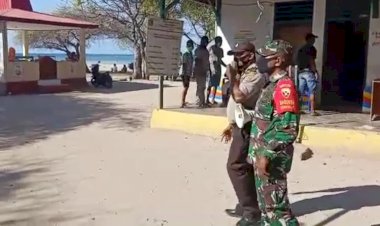 Bersinergi,-Aparat-TNI-Polri-di-Kakuluk-Mesak-Ajak-Masyarakat-Patuhi-Protokol-Kesehatan,-Tonton-Videonya