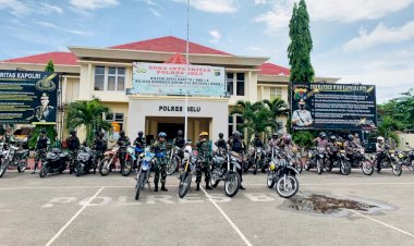 Luar-Biasa-Kompak,-Kapolres-Belu-Bareng-Dandim-dan-Dansatgas-Pimpin-Patroli-Sepeda-Motor-Jelang-Masa-Tenang-Pilkada