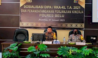 Polres-Belu-Gelar-Sosialisasi-DIPA/RKA-KL-T.A-2021-dan-Penandatanganan-Perjanjian-Kinerja