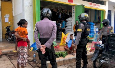 Angka-Covid-19-Melonjak,-Sat-Samapta-Polres-Belu-Ingatkan-Masyarakat-Disiplin-Terapkan-5-M