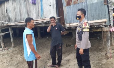 Pasca-Hilangnya-Nelayan-Saat-Melaut,-BRIPKA-Sunarto-Imbau-Warga-Binaanya-Jangan-Nekat-Melaut-Saat-Cuaca-Buruk