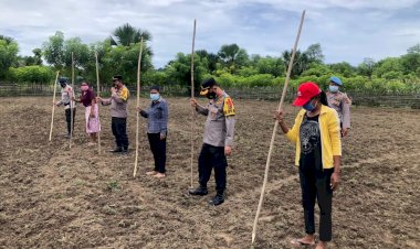 Sulap-Lahan-Tidur-Jadi-Produktif,-Kapolres-Belu-Bersama-PJU-Tanam-Jagung-Dukung-Ketahanan-Pangan-di-Tengah-Pandemi