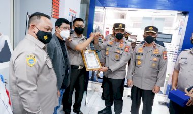 Tegas-ke-Pelanggar-Prokes,-Polri-Ganjar-Satpam-BRI-di-Makassar-Penghargaan