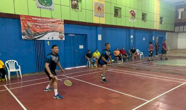 Gali-Bibit-Berpestasi,-Polres-Belu-Adakan-Turnamen-Bulu-Tangkis-Kapolres-Cup-Sambut-Hari-Bhayangkara-ke-75