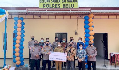 Renovasi-Rampung,-Kapolres-Belu-AKBP-Khairul-Saleh-Resmikan-Gedung-Serba-Guna-Sanika-Satyawada