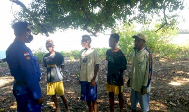 Cuaca-Kerap-Buruk,-Sat-Pol-Airud-Polres-Belu-Imbau-Nelayan-Urungkan-Niat-Melaut