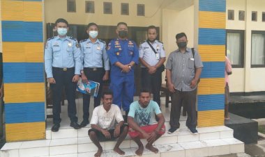 Terdampar-di-Perairan-Indonesia-Saat-Melaut,-Dua-Nelayan-Asal-Timor-Leste-Diamankan-Sat-Pol-Airud-Polres-Belu