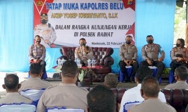 Kunjungan-Kerja-ke-Polsek-Raihat,-Kapolres-Belu-Minta-Anggota-Genjot-Akselerasi-Vaksinasi-dan-Kawal--BTPKLWN