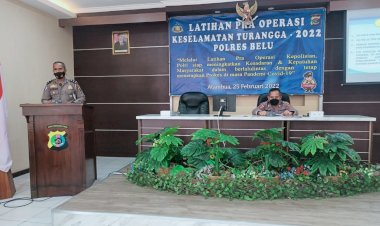 Matangkan-Persiapan-Operasi-Keselamatan-2022,-Polres-Belu-Gelar-Latihan-Pra-Operasi