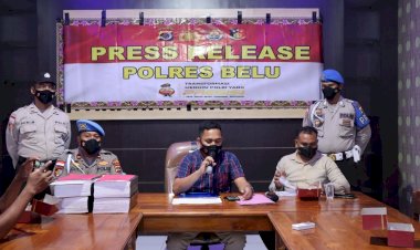 Tahan-Lima-Tersangka,-Polres-Belu-Gelar-Press-Release-Pengungkapan-Kasus-Korupsi-Proyek-Sanitasi-Lingkungan