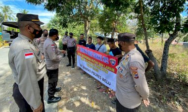 Stop-Bakar-Hutan-dan-Lahan,-Pesan-Anggota-Polres-Belu-ke-Masyarakat-di-Hari-ke-12-Ops-Bina-Karuna