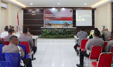Datangi-Polres-Belu,-Bid-Propam-Polda-NTT-Gelar-Pembinaan-Etika-Profesi-dan-Sosialisasi-Perpol-Nomor-7-Tahun-2022
