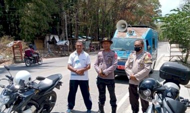 Gandeng-Kominfo,-Polsek-Tasifeto-Barat-Keliling-Imbau-Masyarakat-Stop-Bakar-Hutan-dan-Lahan