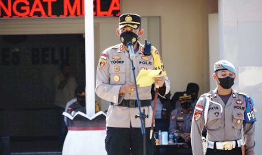 Pimpin-Apel-Gelar-Pasukan,-Kapolres-Belu-Beberkan-Sasaran-Operasi-Zebra-Turangga-2022