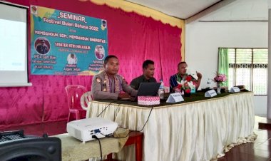 Hadiri-Seminar-Bulan-Bahasa-di-SMA-Terpadu-HTM-Halilulik,-Kapolsek-Tasifeto-Barat-Bawa-Materi-Kenakalan-Remaja-dan-Penanggulangannya