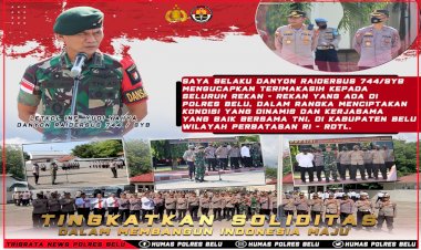 Mantapkan-Sinergitas-TNI-Polri,-Polres-Belu-bersama-Batalyon-RK-744/SYB-Gelar-Apel-Bersama