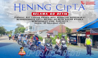 Peringati-Hari-Pahlawan,-Sat-lantas-Polres-Belu-Ajak-Masyarakat-Mengheningkan-cipta-Selama-60-Detik,-Tonton-Videonya!