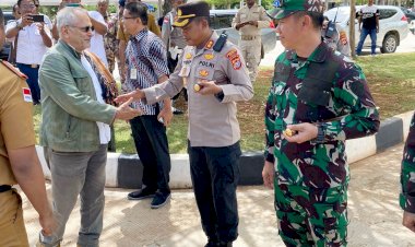 Kapolres-Belu-Sambut-Presiden-Timor-Leste-di-Pos-Lintas-Batas-Negara-Motaain