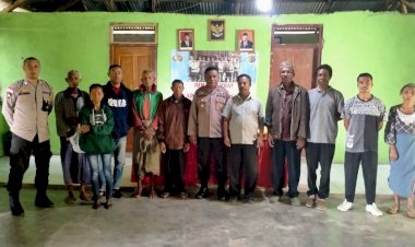 Dialog-Saat-Jumat-Curhat,-Kapolsek-Lamaknen-Imbau-Warga-Dirun-Stop-Penebangan-Pohon-di-Hutan-secara-Liar