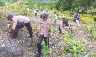 Sinergitas-Lestarikan-Alam,-Polres-Belu-Bareng-TNI-dan-Jurnalis-Pena-Batas-Gelar-Aksi-Tanam-Ratusan-Pohon-Sambut-Hari-Pers-Nasional