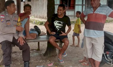 Ngobrol-Santai-bersama-Warga-Binaannya,-Bripka-Handryan-Imbau-Waspadai-Bencana-Alam