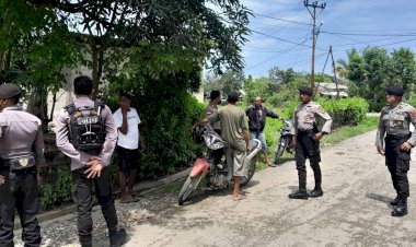Patroli-di-Sejumlah-Titik-ini,-Sat-Samapta-Polres-Belu-Tak-Bosan-Imbau-Warga-Jauhi-Perbuatan-Melanggar-Hukum