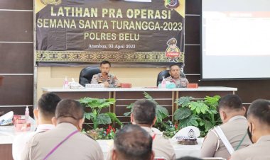 Mantapkan-Kesiapan-Pengamanan-Paskah,-Polres-Belu-Gelar-Latihan-Pra-Operasi-Semana-Santa-2023