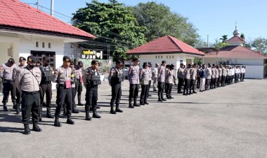 Siaga-1-Hari-Buruh-2023,-Kapolres-Belu-Tekankan-Anggota-Tingkatkan-Deteksi-Dini-dan-Patroli