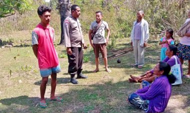 Sentuh-Warga-Dusun-Mau-Asu,-Bhabinkamtibmas-Raimanus-Polres-Belu-Pinta-Orangtua-Awasi-Buah-Hatinya,-Jangan-Sampai-Jadi-Korban-Perdagangan-Orang