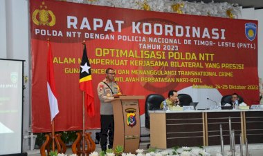 Perkuat-Kerja-Sama-Bilateral-yang-Presisi,-Polda-NTT-Gelar-Rapat-Koordinasi-Dengan-Policia-Nacional-De-Timor-Leste