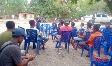 Turun-di-Desa-Tukuneno,-Dua-Polsek-Jajaran-Polres-Belu-Bersinergi-Amankan-Kampanye-Caleg-DPRD-Belu-dari-Partai-Nasdem