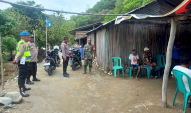 Kampanye-Hari-ke-19,-Personel-Polsek-Kakuluk-Mesak-Amankan-Pertemuan-Terbatas-Caleg-DPRD-Belu-Partai-Demokrat