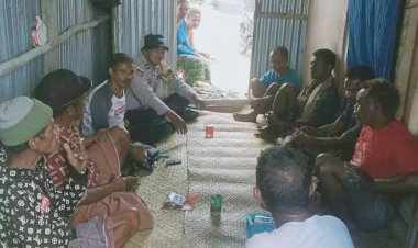 Hujan-Belum-Mereda,-AIPDA-Eli--Amaral-Imbau-Warga-Dusun-Wedare-Waspada-Banjir-dan-Tanah-Longsor