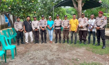 Bergerak-di-Dua-Tempat,-Polsek-Kakuluk-Mesak-Amankan-Kampanye-dari-Calon-Legislatif-Partai-PDIP