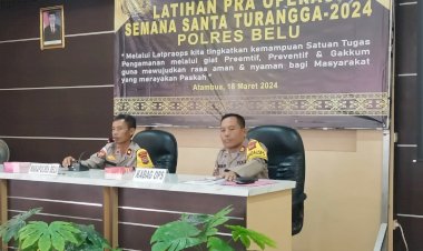 Matangkan-Kesiapan-Pengamanan-Perayaan-Paskah,-Polres-Belu-Gelar-Latihan-Pra-Operasi-Semana-Santa-2024