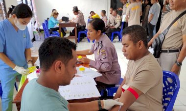 Deteksi-Dini-Penyakit-Kronis,-Ratusan-Personel-Polres-Belu-dan-Brimob-Jalani-Rikes-Berkala-T.A-2024