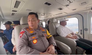 Pastikan-Keamanan-Arus-Balik-Lebaran,-Kapolri-Patroli-Udara-Jalur-Tol