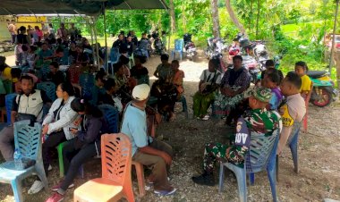 Melayat-Warga-yang-Meninggal-Akibat-Rabies,-Bhabinkamtibmas-Polres-Belu-Imbau-Warga-Sekitar-Waspada-dan-Jaga-Diri-dari-GHPR