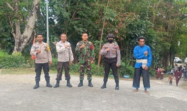 Kompak,-Polsek-Lasiolat-bersama-Satgas-Pamtas-RI-RDTL-742/SWY-Amankan-Misa-Syukur-Kaul-Kekal-Sr.-Maria-Anuncia,-PRR