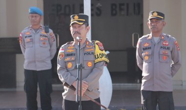Setahun-Lebih-Bertugas-di-Tapal-Batas,-Kapolres-Belu,-AKBP-Richo-N.D-Simanjuntak-Pamitan-dan-Sampaikan-Pesan-Khusus-untuk-Anggota