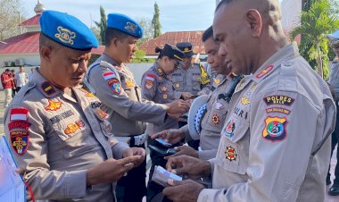 Uji-Disiplin-Sekaligus-Cegah-Praktik-Judi-Online,Seksi-Propam-Polres-Belu-Cek-Sikap-Tampang-Hingga-Ponsel-Anggota