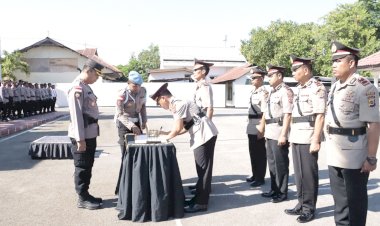 Pimpin-Serah-Terima-Jabatan,-Kapolres-Belu:Jabatan-Adalah-Amanah-dan-Tanggung-Jawab-Besar-Dunia-Akhirat