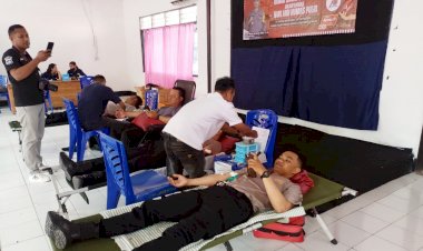 Jelang-Hari-Jadi-Humas-Polri-ke-73,-Polres-Belu-Gelar-Donor-Darah-Wujud-Kepedulian-dengan-Sesama