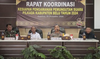 H-4-Coblos,-Polres-Belu-Undang-Instansi-Terkait-Gelar-Rakor-Kesiapan-Pengamanan-Pemungutan-Suara-Pilkada-2024