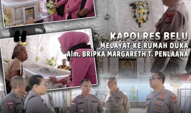 Turut-Belasungkawa,-Kapolres-Belu-bersama-Ketua-Bhayangkari-Melayat-ke-Rumah-Duka-Polwan-Polresta-Kupang-Kota