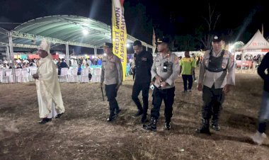 Pekan-Pameran-Ekonomi-Kreatif-ke-12-Keuskupan-Berjalan-Aman-dan-Lancar,-Uskup-Atambua-Ucap-Terima-Kasih-kepada-Kapolres-Belu-dan-Jajaran