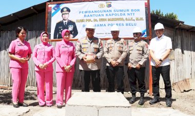 Kado-Manis-di-Momen-Kemerdekaan-RI,-Kapolda-NTT-Serahkan-Bantuan-Sumur-Bor-untuk-Anggota-Polres-Belu-dan-Warga-Perbatasan
