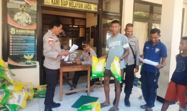 Lima-Ton-Beras-Murah-Habis-Sekejap-Diserbu-Warga,-Polres-Belu-dan-Bulog-Sukses-Gelar-Gerakan-Pangan-Murah-di-Kecamatan-Kakuluk-Mesak